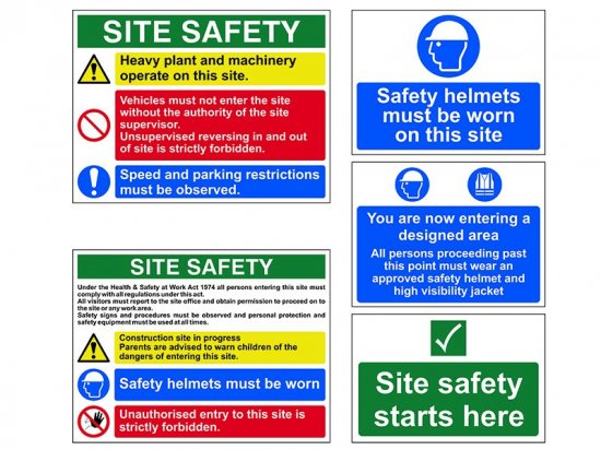Scan PVC Signs (Pack of 5) - Construction Site Pack
