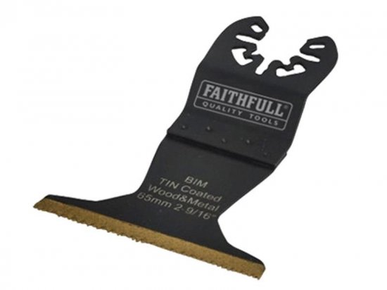 Faithfull Multi-Functional Tool Bi-Metal Flush Cut TiN Coated Blade 65mm
