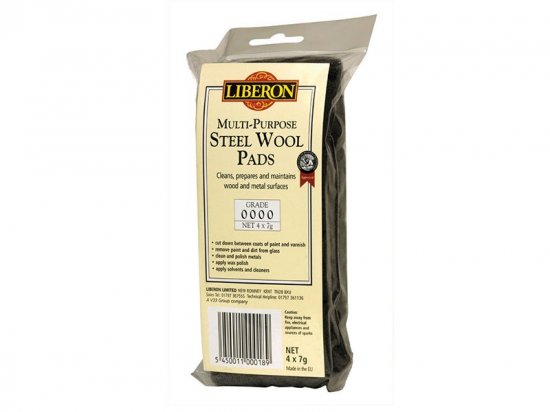 Liberon Steel Wool Grade 0000 (4x7g)