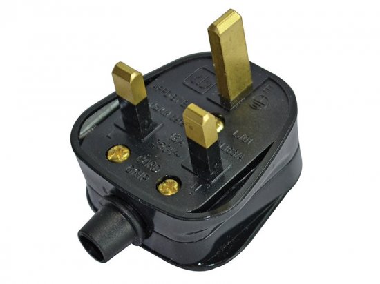 Faithfull Black Plug 13A