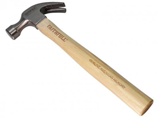 Faithfull Claw Hammer Hickory Shaft 567g (20oz)