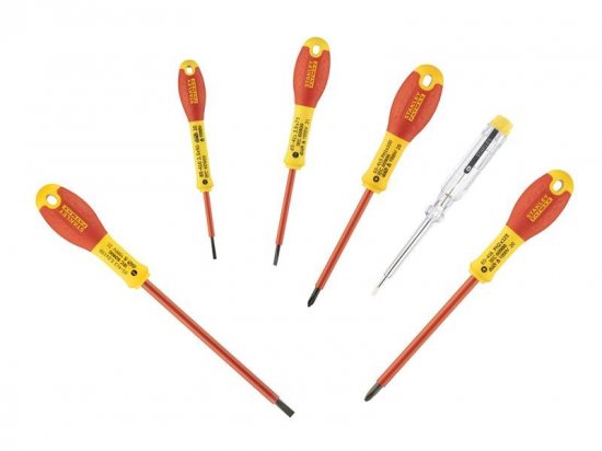 STANLEY FatMax VDE Insulated Screwdriver Set 6 Piece