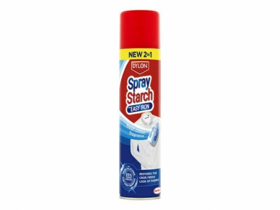 Dylon Easy Iron Spray Starch, Fresh Cotton Fragrance, 300ml