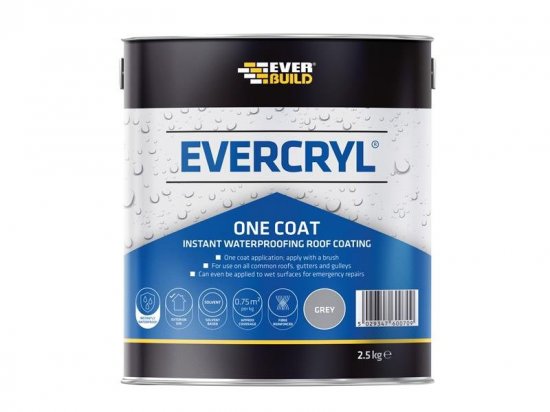 Everbuild EVERCRYL One Coat Grey 2.5kg