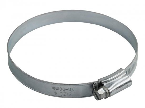 Faithfull 4 Hose Clip - Zinc MSZP 70 - 90mm