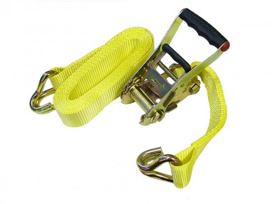 Faithfull Ratchet Tie-Down 8m x 50mm Trucker Breaking Strain 4000kg