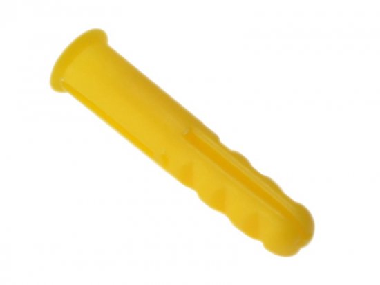 ForgeFix Expansion Wall Plugs Plastic Yellow 4-6 ForgePack 60 Pieces