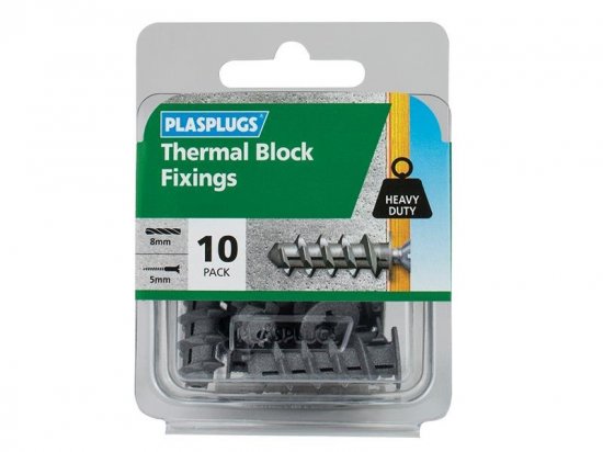 Plasplugs Thermal Block Fixings (Pack of 10)