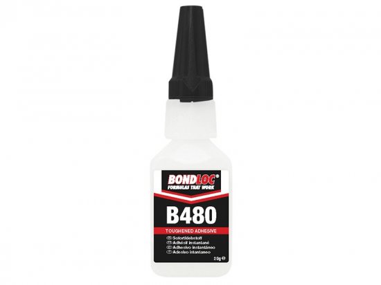 Bondloc B480 Black Rubber Toughened Cyanoacrylate 20g