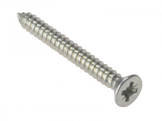 ForgeFix Self-Tapping Screw Pozi Compatible CSK ZP 1.1/2in x 8 (Box of 200)