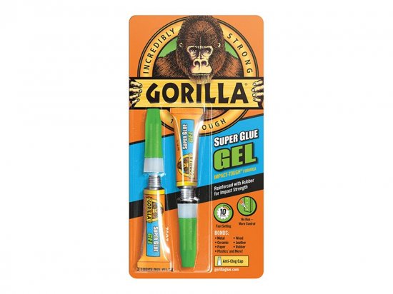Gorilla Glue Gorilla Superglue Gel 3g (Twin Pack)