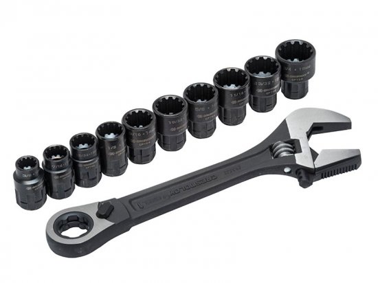 Crescent X6? Pass-Thru? Adjustable Wrench Set 11 Piece