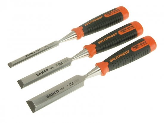 Bahco 434 Bevel Edge Chisel Set 3 Piece