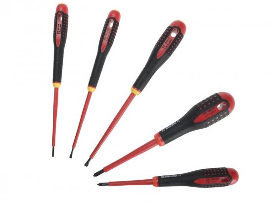 Bahco BE-9881S Insulated ERGO? Screwdriver Set 5 Piece