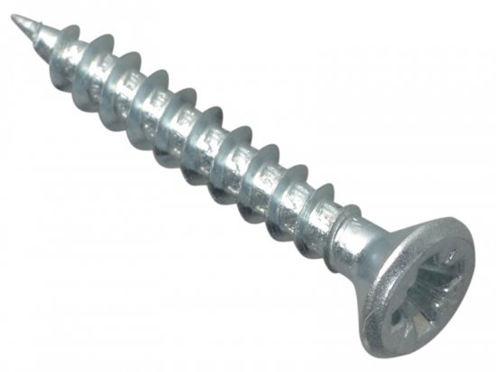 ForgeFix Multi-Purpose Pozi Compatible Screw CSK ST ZP 3.5 x 25mm Forge (Pack of 40)