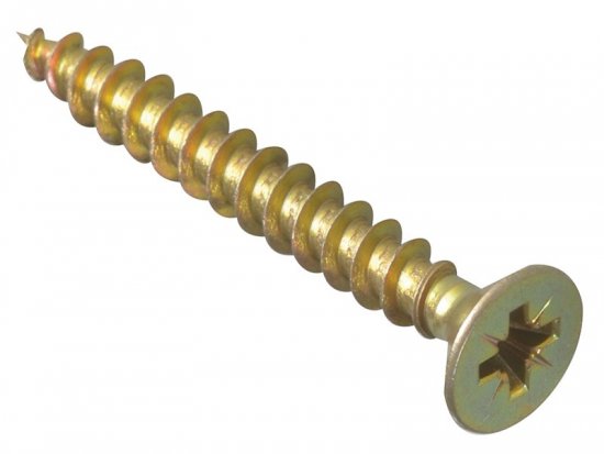 ForgeFix Multi-Purpose Pozi Compatible Screw CSK ST ZYP 5.0 x 40mm Forge (Pack of 15)