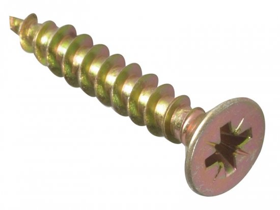 ForgeFix Multi-Purpose Pozi Compatible Screw CSK ST ZYP 5.0 x 30mm (Box of 200)