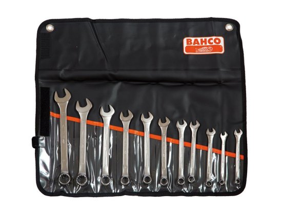 Bahco Chrome Polished Combination Spanner Set 11 Piece