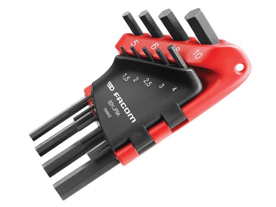 Facom 82H.JP9A Hexagon Key Set 9 Piece (1.5-10mm)