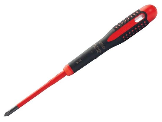 Bahco ERGO? Slim VDE Insulated Phillips Screwdriver PH1 x 80mm