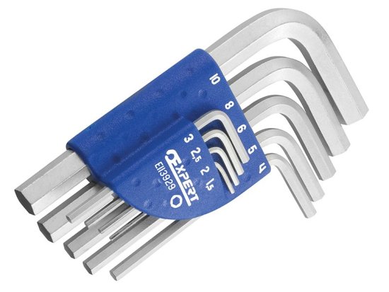 Expert Hexagon Key Short Arm Set, 9 Piece (1.5 - 10mm)