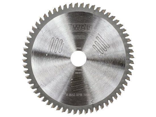 DeWalt Series 60 Circular Saw Blade 216 x 30mm x 60T ATB/Neg