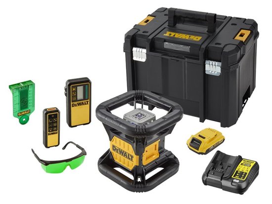 DeWalt DCE079D1G Green Rotary Laser Kit 18V 1 x 2.0Ah Li-ion