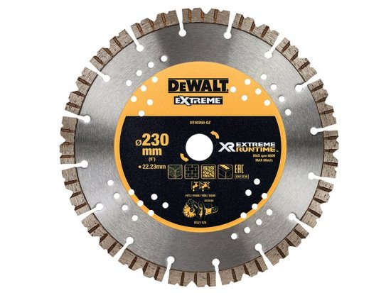 DeWalt DT40260 Extreme Diamond Cutting Blade 230 x 22.23mm