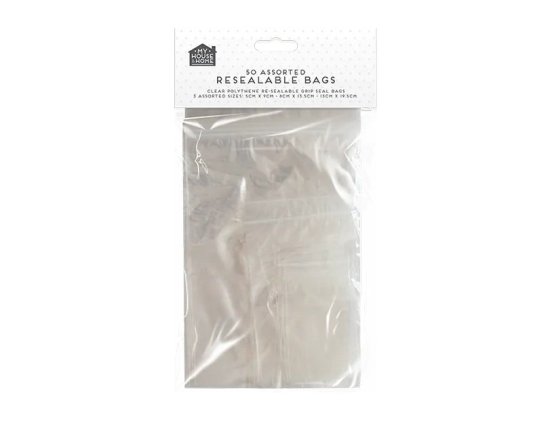 My House and Home Resealable Bags - 50 Pack