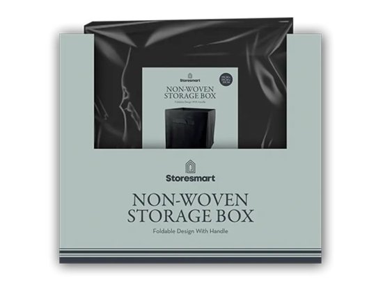 Storesmart Plain Foldable Non-Woven Storage Box - 33cm x 33cm x 33cm