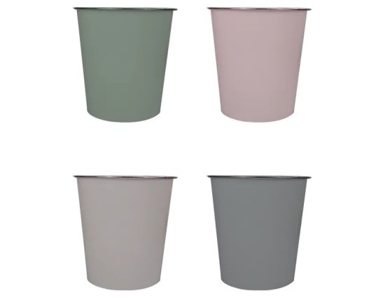 Cooke & Miller Natural Plastic Waste Bin - 6L - Assorted