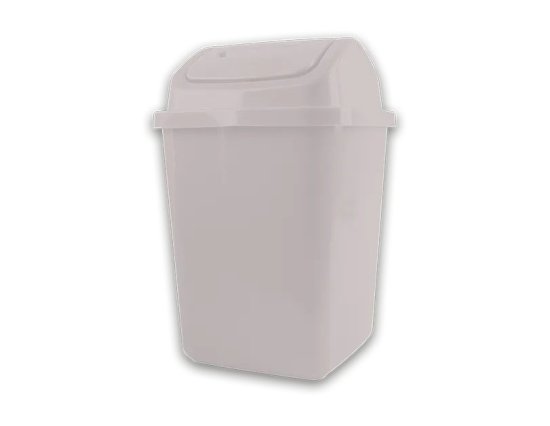 Cooke & Miller Natural Plastic Swing Top Bin