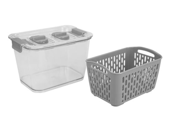 Cooke & Millert Small Fridge Container with Removeable Basket