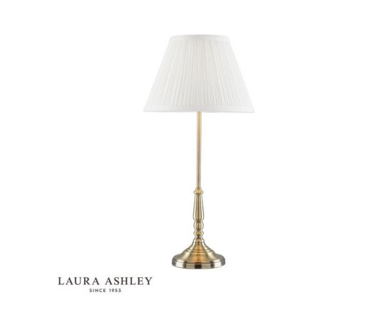 Laura Ashley Elliot Table Lamp Antique Brass with Shade