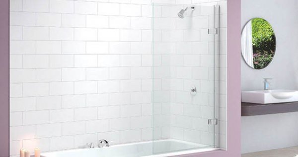 Merlyn Hinged Square Bath Screen MB6