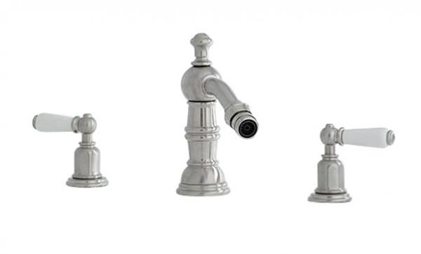 Perrin & Rowe 3Hole Bidet Mixer with Country Spout and Lever Handles