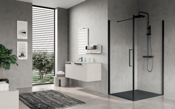 Novellini Young Plus G Hinged Shower Door