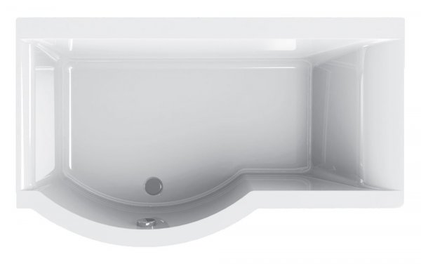 Carron Urban Compact Left Hand 1500 x 750/900mm Carronite Shower Bath