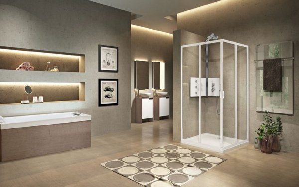Novellini Lunes 2.0 A Corner Entry Shower Enclosure