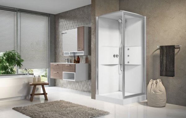 Novellini Media 2.0 GF80 Pivot Door Shower Cubicle