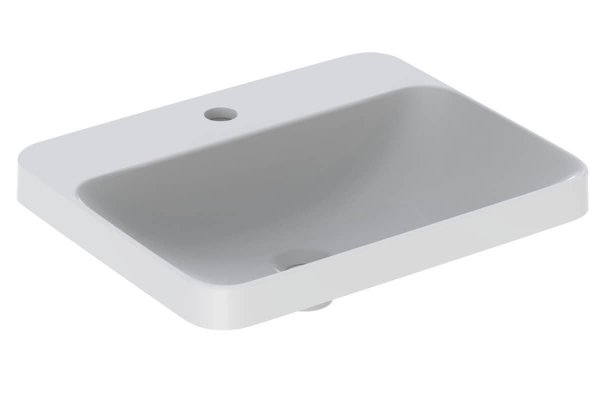Geberit VariForm 550mm Rectangular 1 Tap Hole Countertop Basin - No Overflow