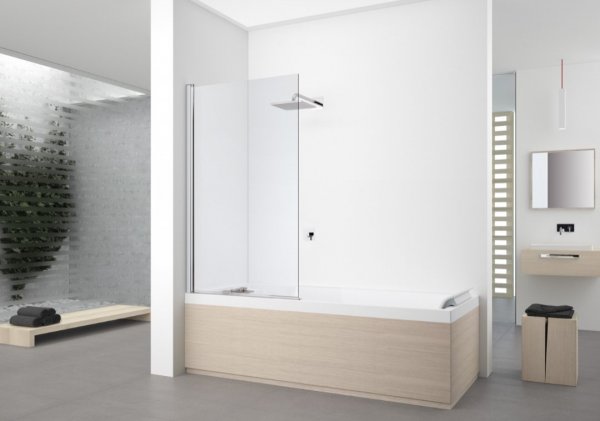 Novellini Young 2.0 1V Hinged Bath Screen