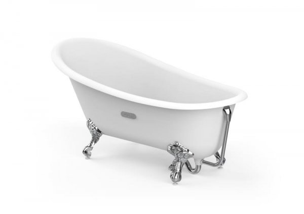 Roca Carmen White 1600 x 800mm Freestanding Cast Iron Bath