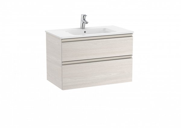 Roca The Gap Nordic Ash 800mm 2 Drawer Vanity Unit with Basin