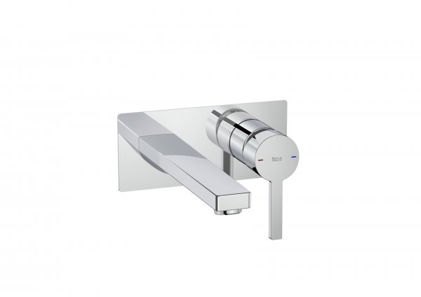 Roca Naia Wall-Mounted Basin Mixer - Chrome
