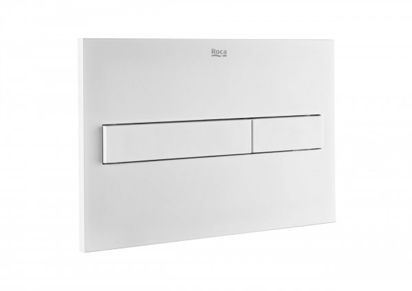 Roca PL7 Matt White Dual Flush Plate