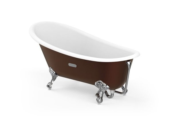 Roca Carmen Copper 1600 x 800mm Freestanding Cast Iron Bath