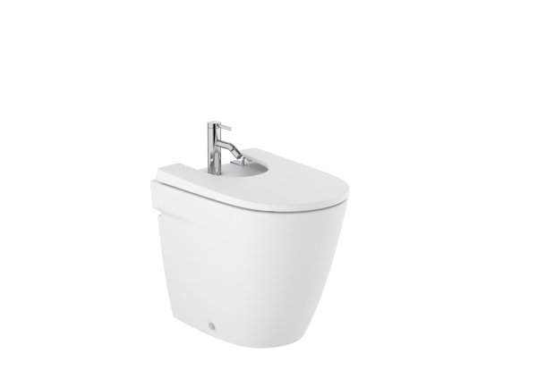 Roca Ona Back-to-Wall Floorstanding Bidet - Matt White