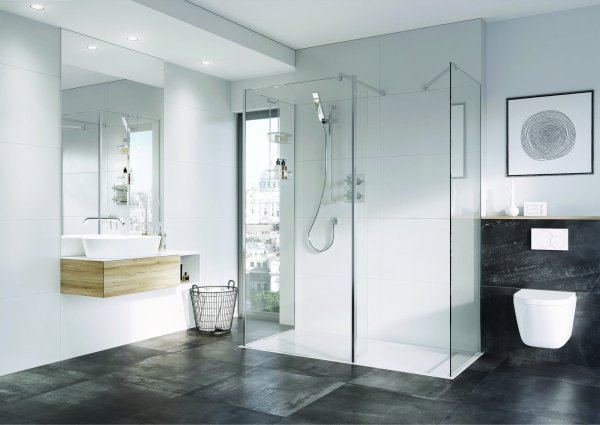 Roman Haven Select 700mm Wetroom Panel (8mm) - Chrome