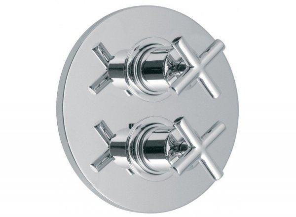 Vado Elements Concealed 3 Outlet 2 Handle Thermostatic Shower Valve